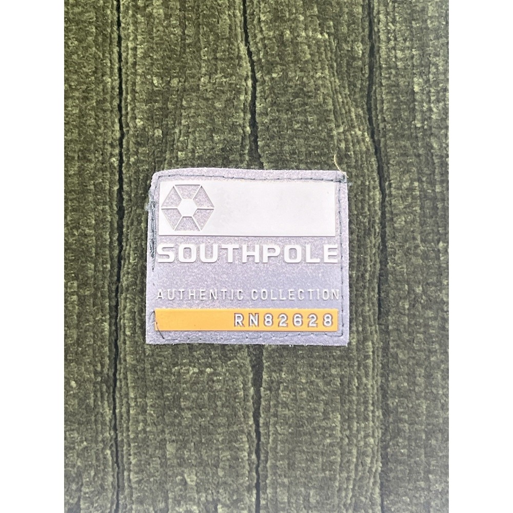 Vintage 90s Southpole Knit Sweater Green Mens Sz 2XL Turtle Neck Y2K‎ Velour NWT - Picture 3 of 10